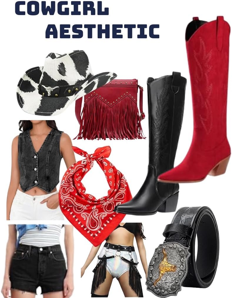 Cowgirl Aesthetic collage