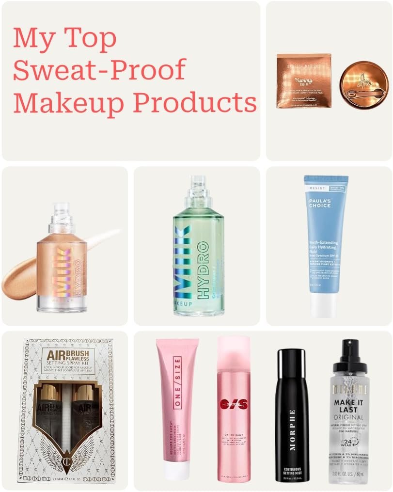 Sweat-Proof Makeup collage