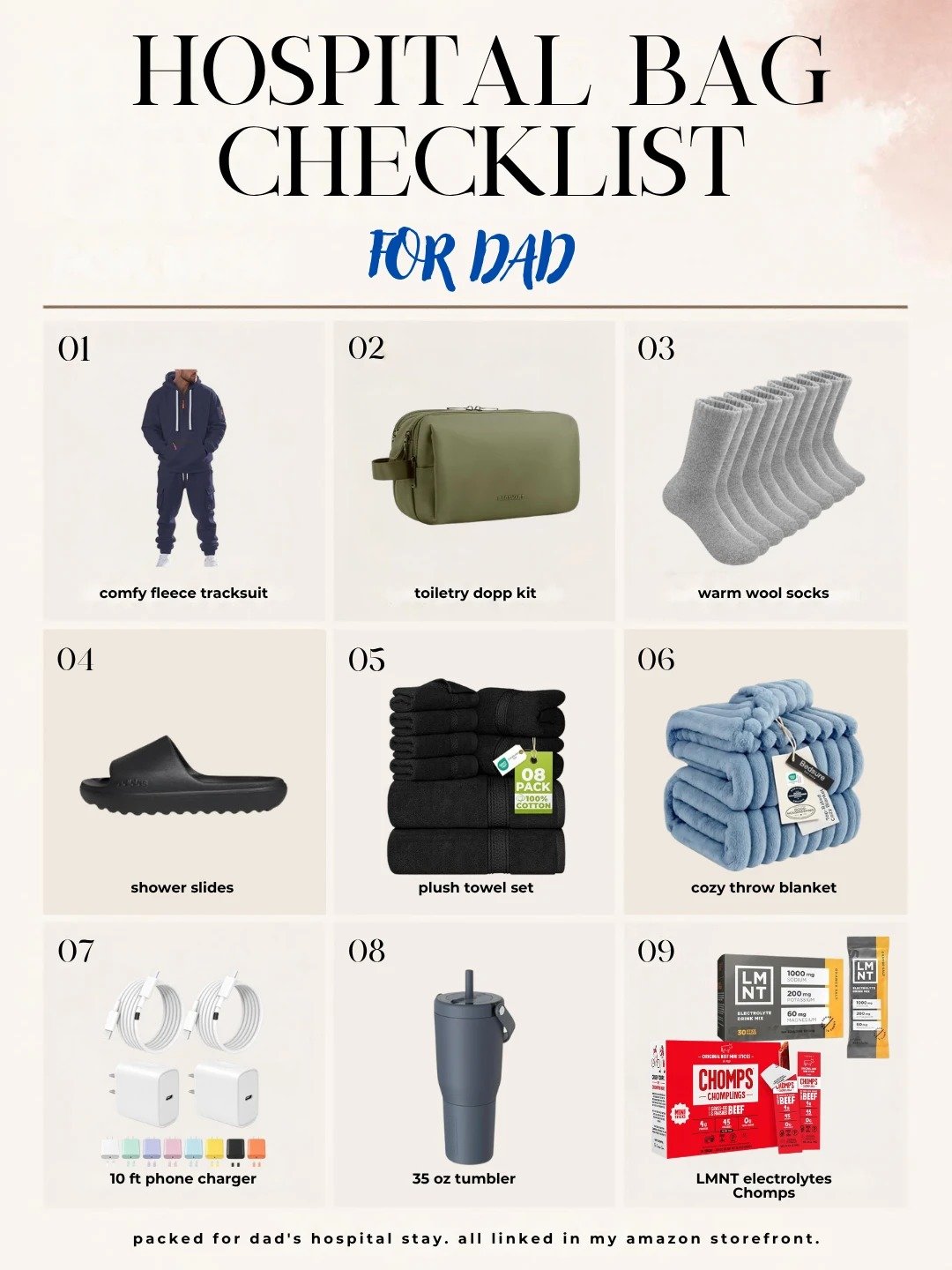 Hospital Bag Checklist: For Dad &mdash; SheaArdor
