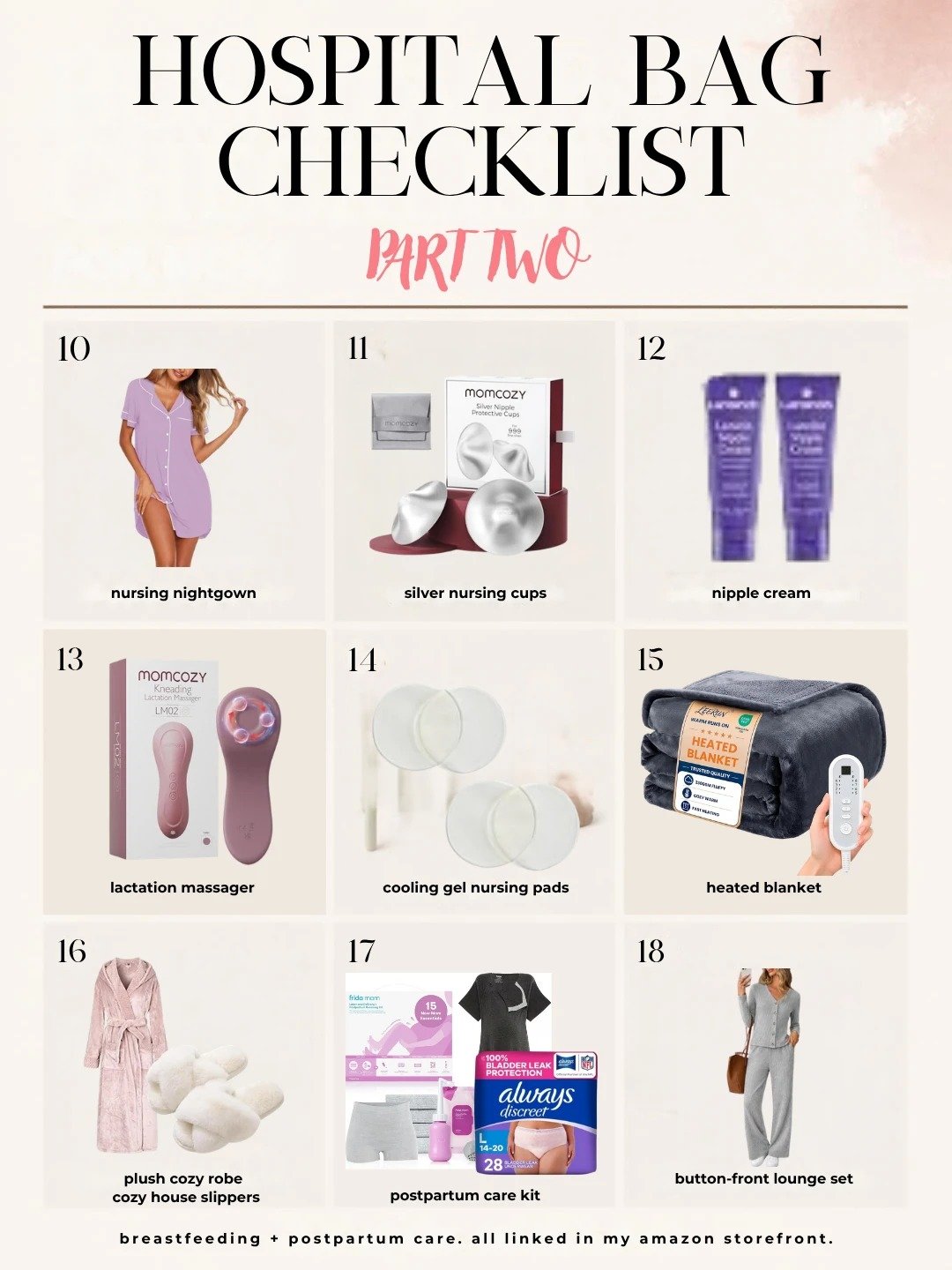 Hospital Bag Checklist: For Mom, Part Two &mdash; SheaArdor